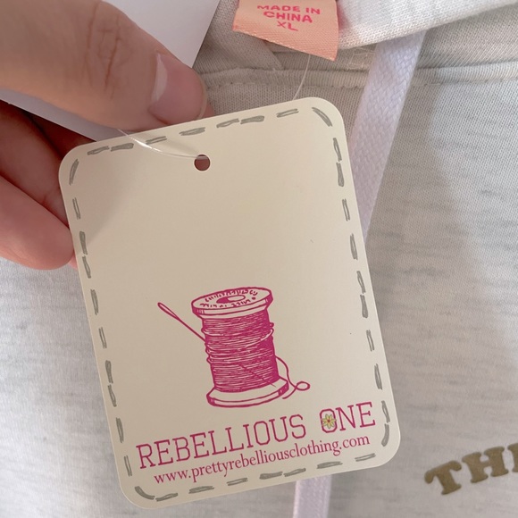 Womens Rebellious One Hooded Sweatshirt - Picture 7 of 7